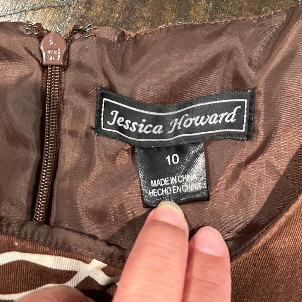 Jessica Howard Chocolate Brown Dress